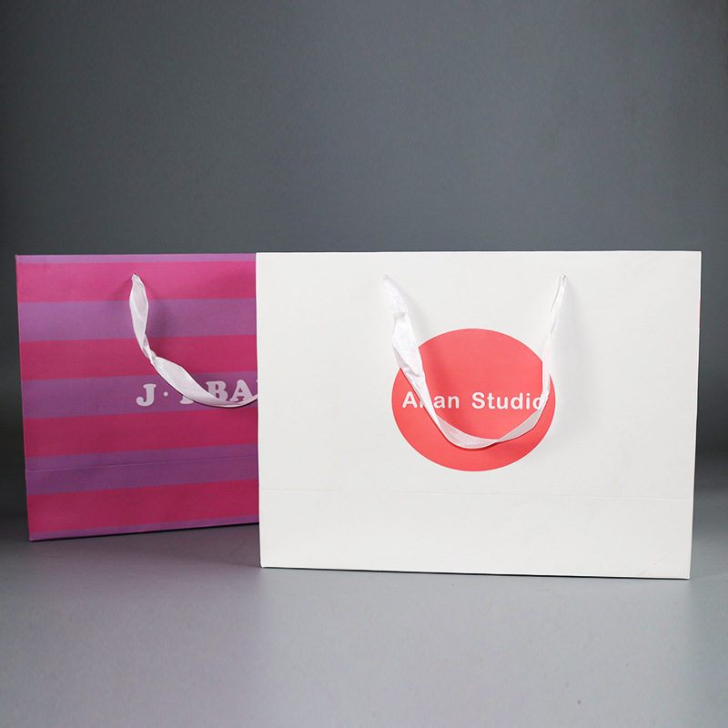 白卡纸手提袋定做广告购物包装袋定制环保女装童鞋服装袋纸袋