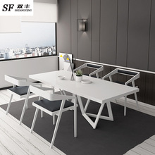 北欧实木餐桌简约小户型家用吃饭桌休闲创意长方形咖啡桌洽谈桌