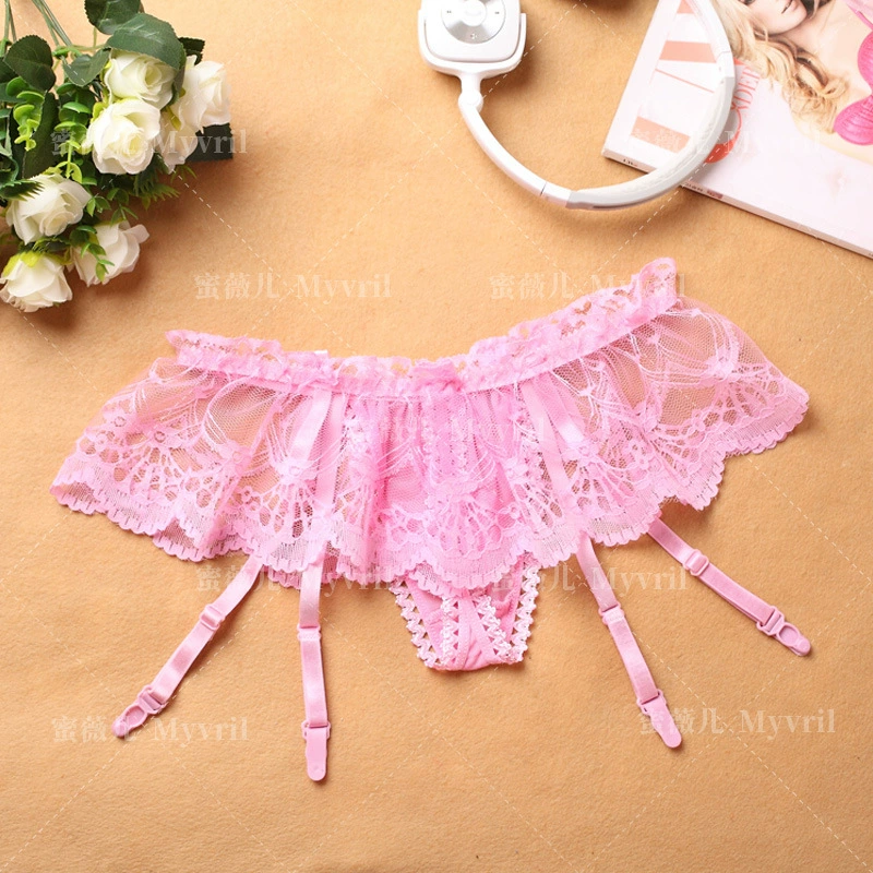 Cute lace sexy trousers with bow, underwear, lace dress
