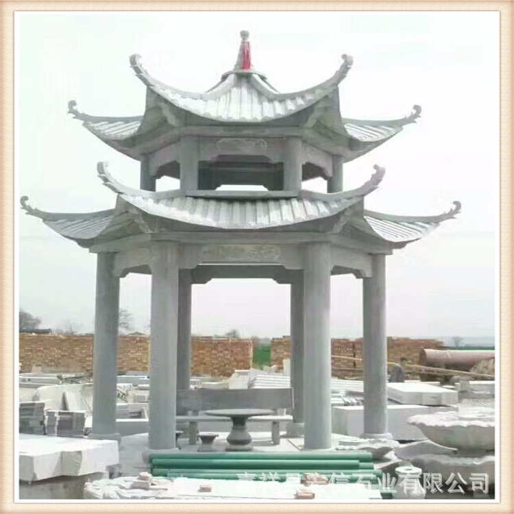 石雕凉亭