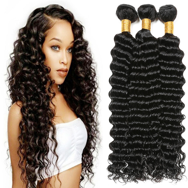 Xuchang real wigs hair weaves deep wave...