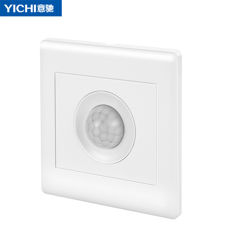 Infrared human presence sensor switch, corridor delay 86 model panel high-power relay fire override
