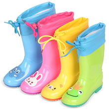 新高筒儿童雨鞋加可拆棉男女童雨靴冬季雨靴四季水鞋大码童靴