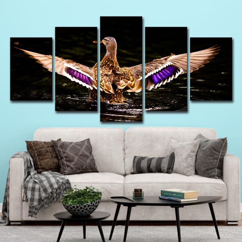 Cross-border wish, Aliexpress5 frame panel animal Eagle Wall oil home decoration oil painting art