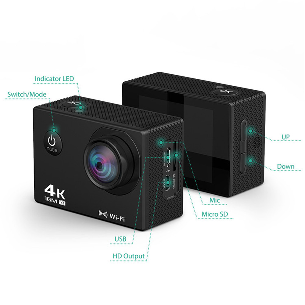 Caméra de sport étanche 4K avec transmission WiFi - Ref 3423994 Image 39