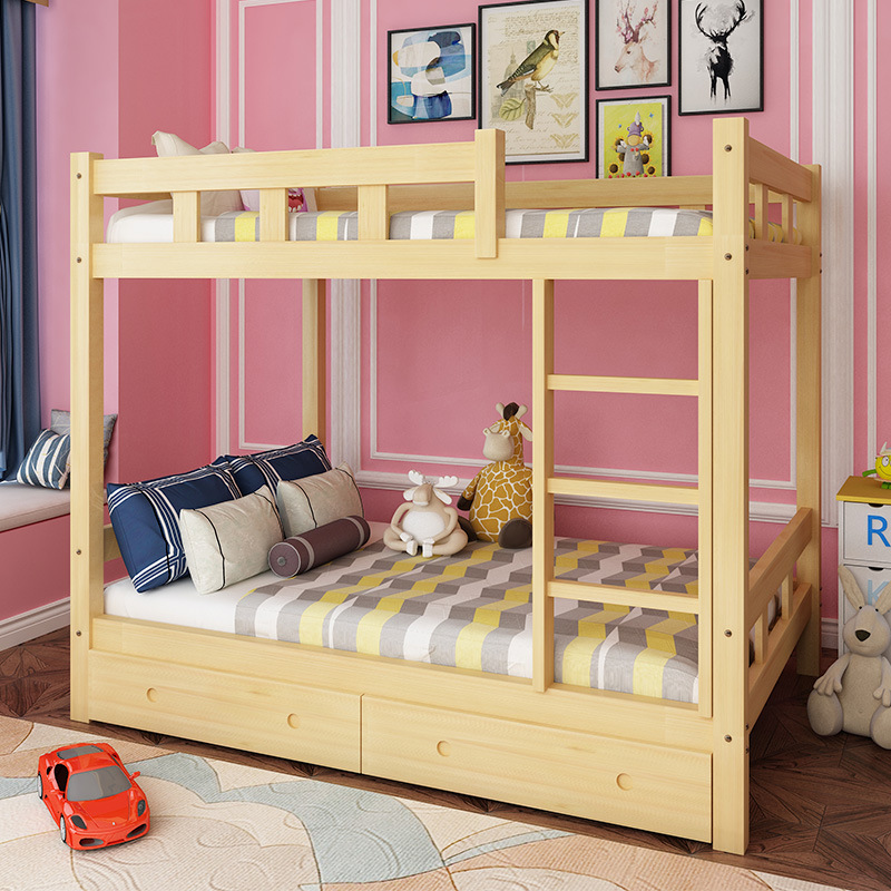 郑州厂家直销定制实木双层床儿童上下床午托床二层床实木床