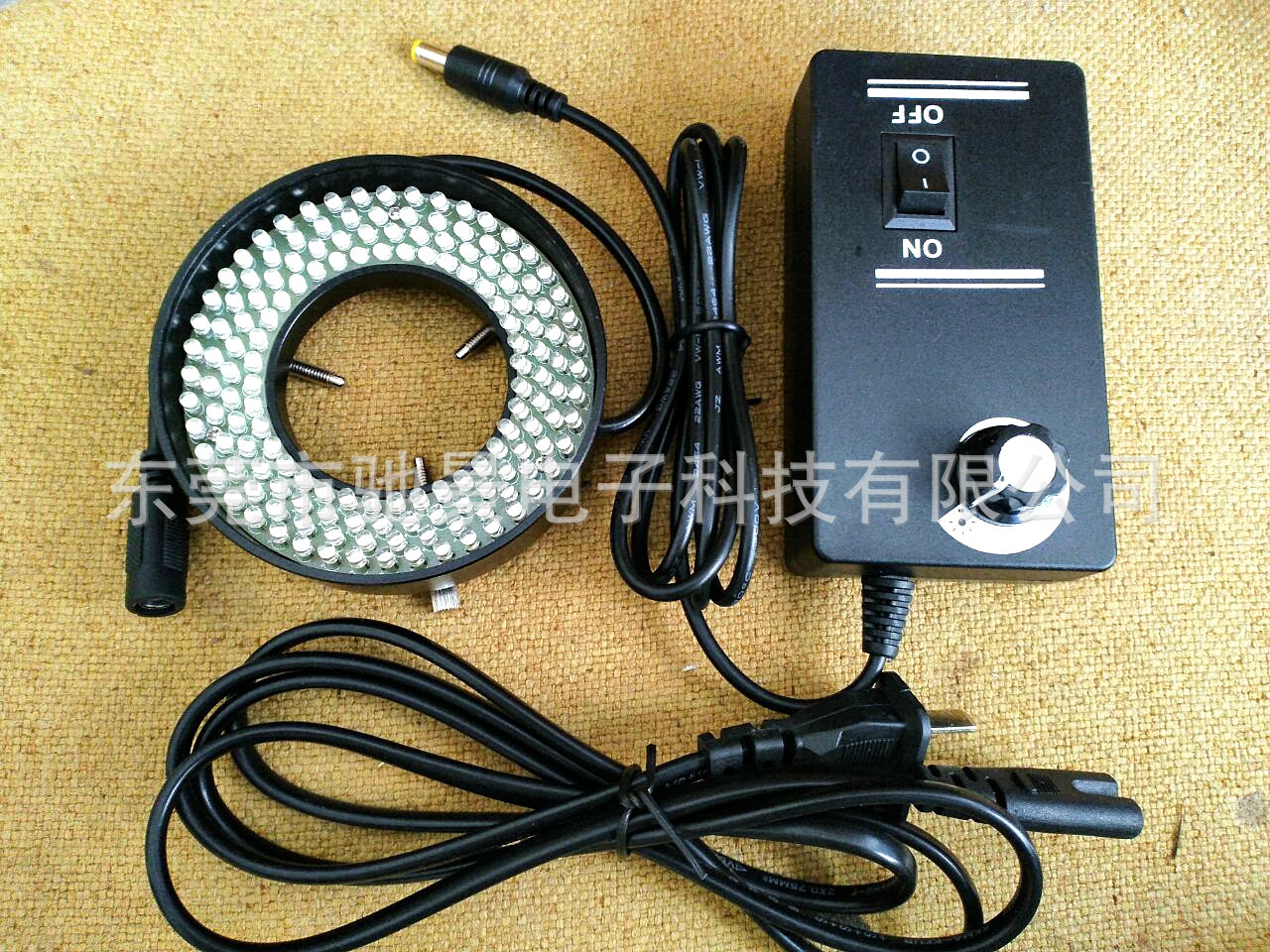 152颗4环双卡47-64mm可调LED显微镜光源视觉检测单筒体式环形灯