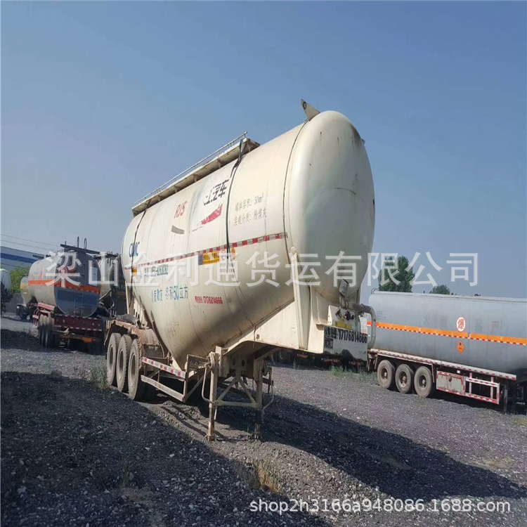 二手粉粒物料运输车下灰半挂车水泥散装运输罐车及各种轻型运输罐