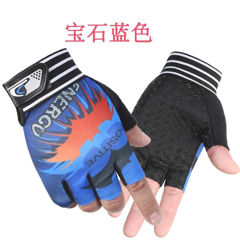 Bodybuilding Riding gloves motion non-slip Half-finger gloves 511 Painted gloves