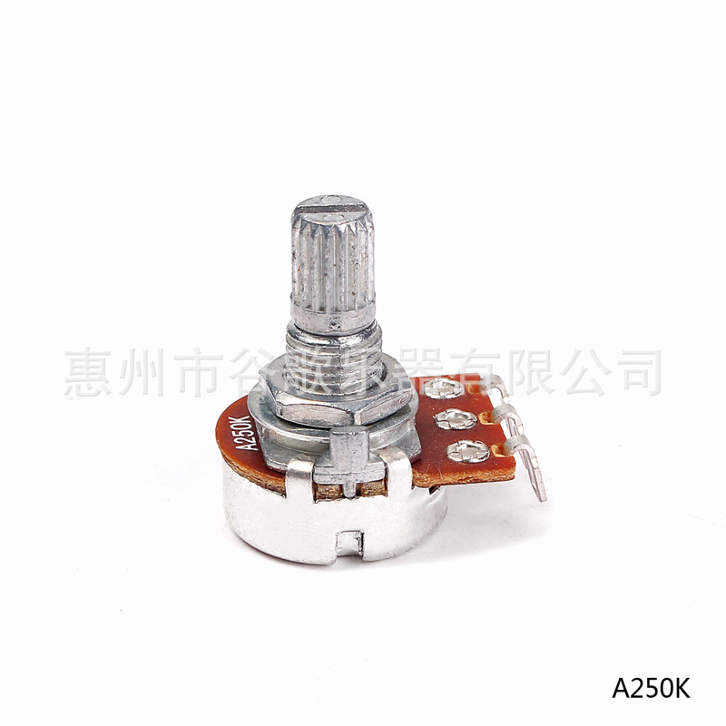 乐器配件 提升开关电位器 小圆短杆弯脚 A250K电位器