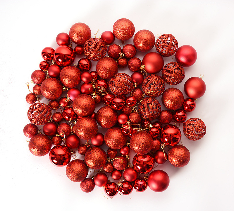 Christmas Retro Ball Plastic Party Hanging Ornaments 100 Pieces display picture 1