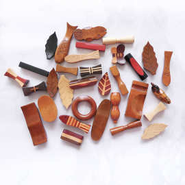 厂价批发 多款筷子架 创意木质筷子托酒店餐饮用勺筷垫可爱小摆件