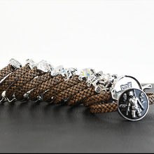 动漫周边雷*神皮质手链英雄林克皮革编织手镯