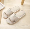 Summer slippers suitable for men and women for beloved indoor, non-slip slide platform, cotton and linen