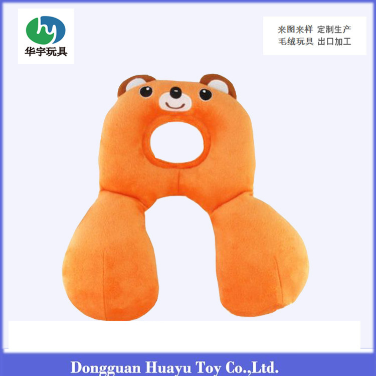 飞机汽车旅行睡觉颈枕 有卡位护头枕泰迪熊多用U型枕来图定作