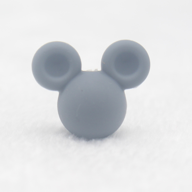 INS bebé de silicona mordedor bebé Mickey cabeza accesorios mordedor Amazon nuevo mordedor