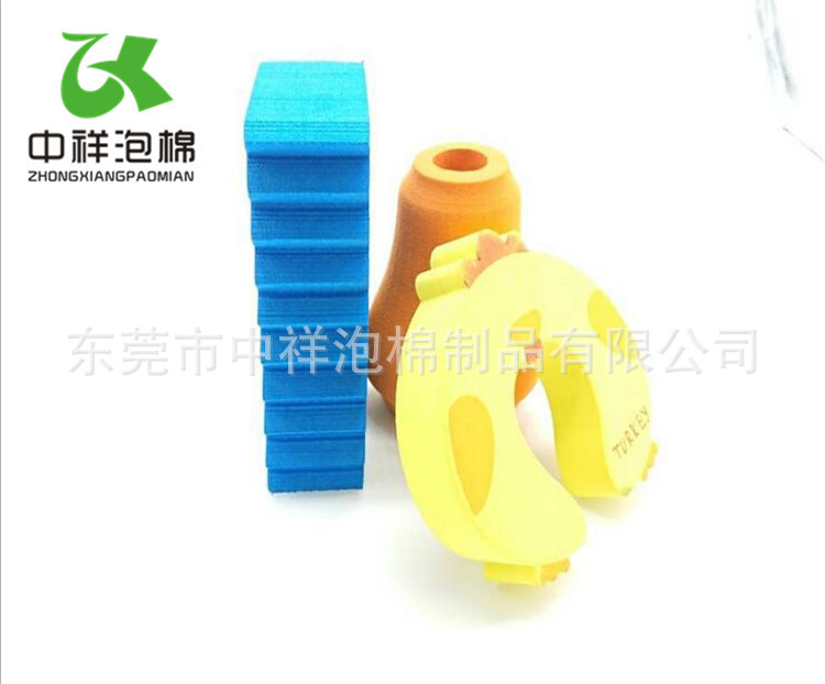 东莞eva异形厂家 EVA异型圆柱体 长方形线切柱子 开口护边定做