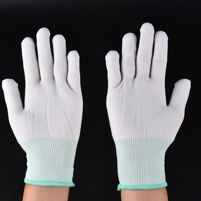 防静电手套厂家供应防静电手套 白色防静电涂层手套 快速发货|ms