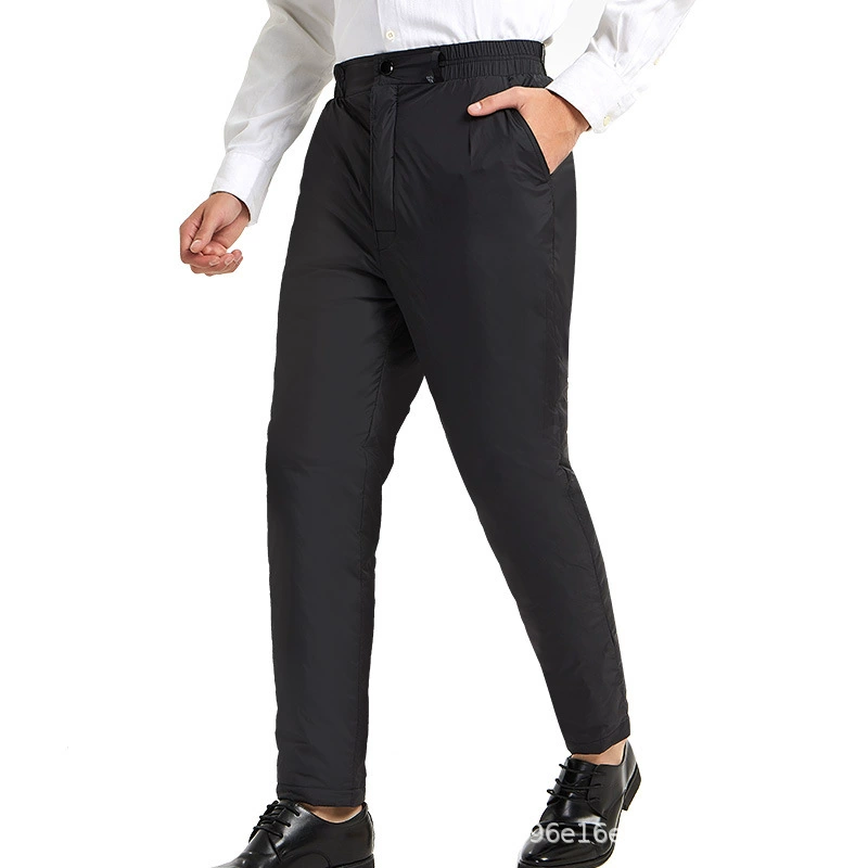 Зимние пуховые брюки для мужчин и женщин толстые и толстые