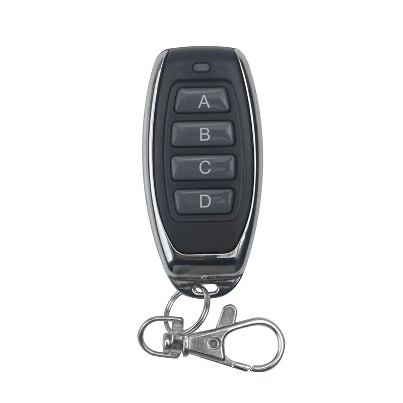 金属4键防水遥控器小辣椒四键学习码433MHZ ABCD符号厂家