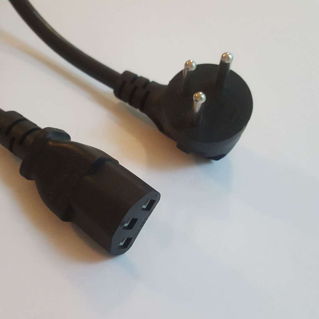 全铜以色列电源线 3芯插头线 以色列3芯1平方1.5米大功率主机线