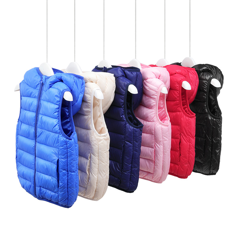 Place of Origin Source of goods baby Vest children Vest Hooded Light and thin Boy Down cotton waistcoat school uniform Vest Autumn