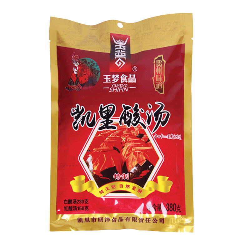 玉梦凯里红酸汤白酸汤鱼调料 贵州酸汤火锅底料酸汤粉面调料380克