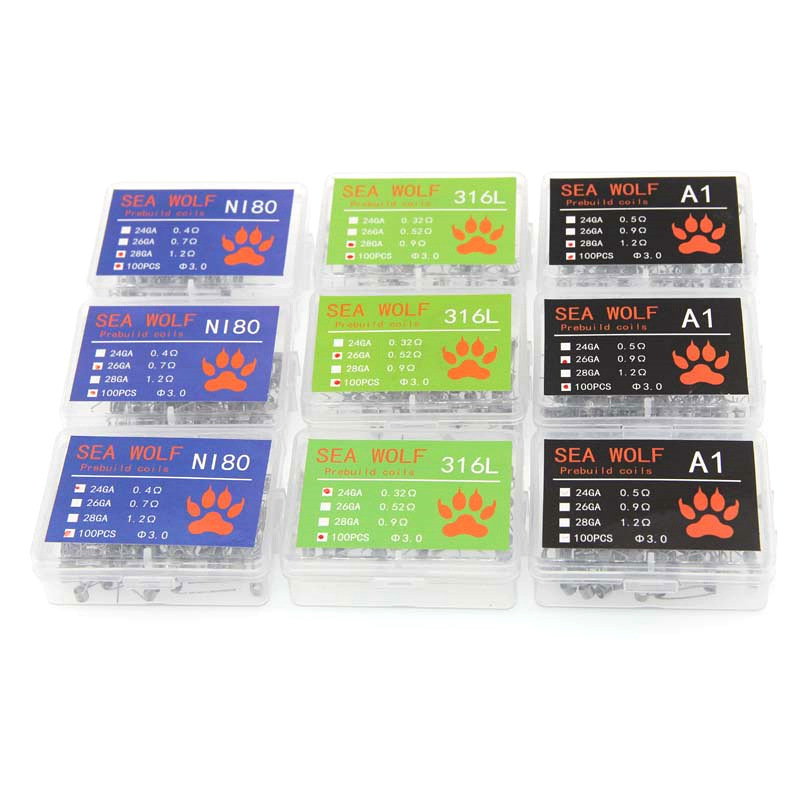 SEA WOLF Atomizer Heating wire finished product A1/316/Ni80 DIY Resistance heating wire 100 A box