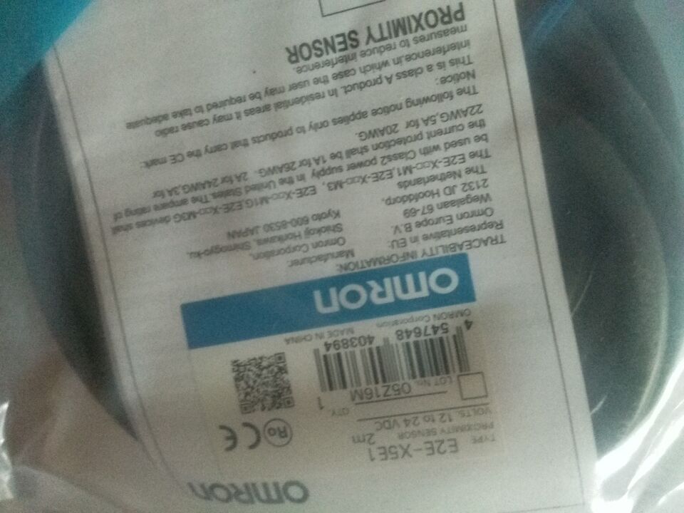 全新现货欧姆龙接近开关E2E-X5E1 2M NPN M18 OMRON接近开关 原装
