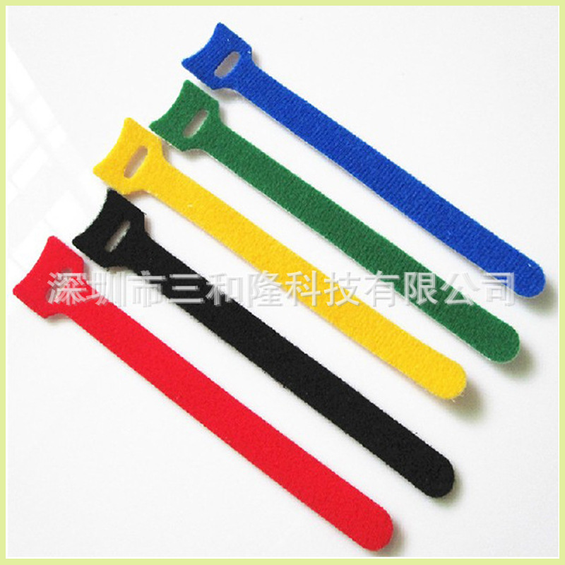 批发Oppo电子数码数据线电压魔术贴扎带 魔术贴捆线带绑带