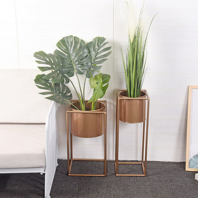 Europe and America a living room Mini Flower trellis Iron art circular single Scindapsus Windowsill Flower trellis Tray multi-function Special Offer wholesale