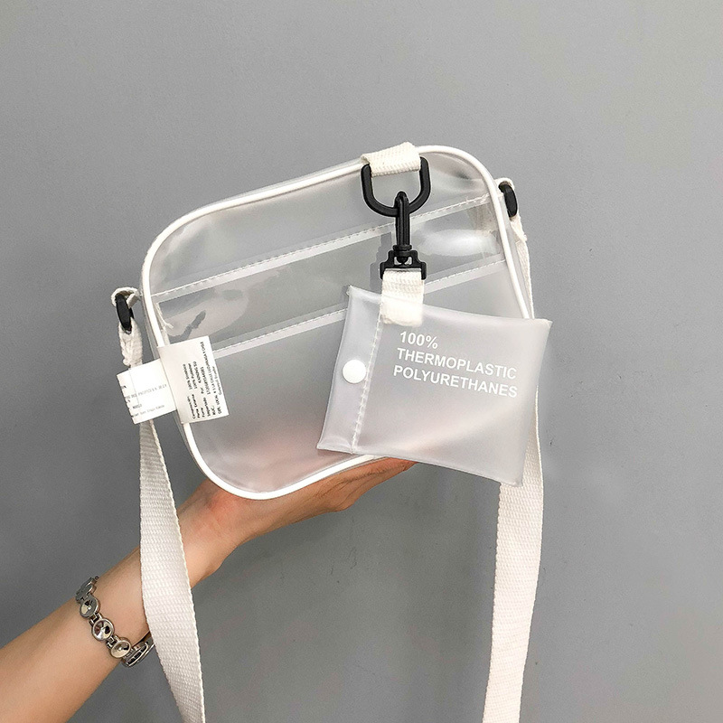 Factory wholesale 2020 new pattern fashion waterproof The single shoulder bag travel gift Wash and rinse Beach Bag Transparent bag customized