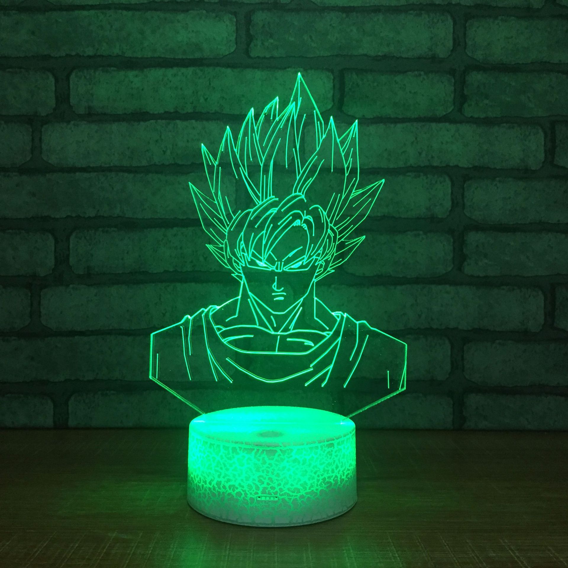 爆裂纹3D灯小夜灯台灯