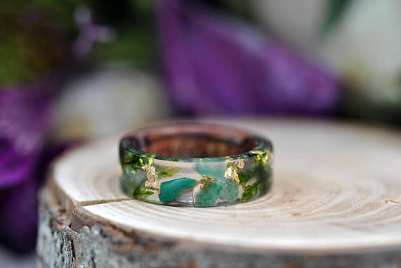 Genuine wooden ring handmade ebony sandalwood for men and women