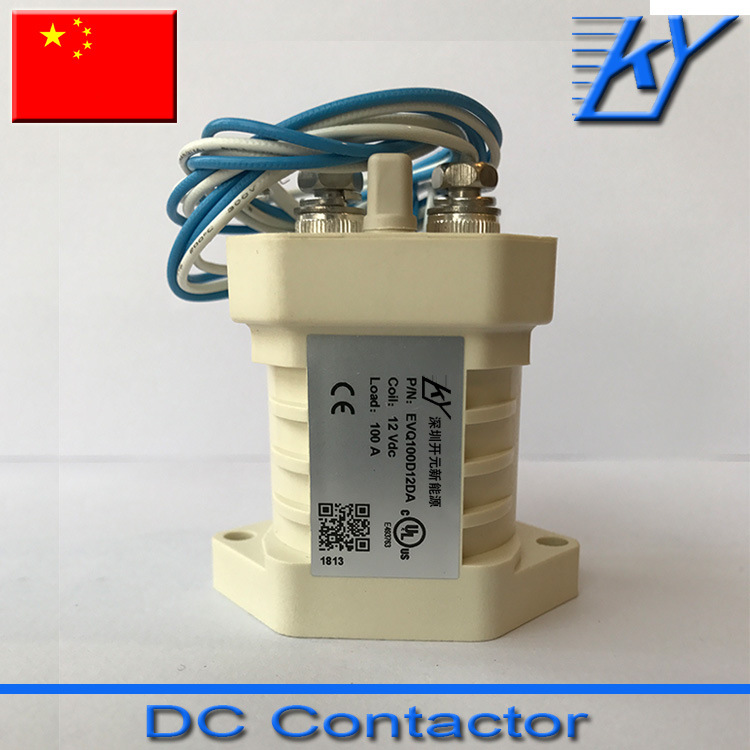 100A接触器 EVQ100E12DA 无极性接触器 高压直流接触器