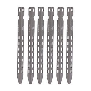TOAKS Titan ərintisi Mitsubishi dırnaqları, ultra yüngül çadır dırnaqları, qum və daş dırnaqları 165mm