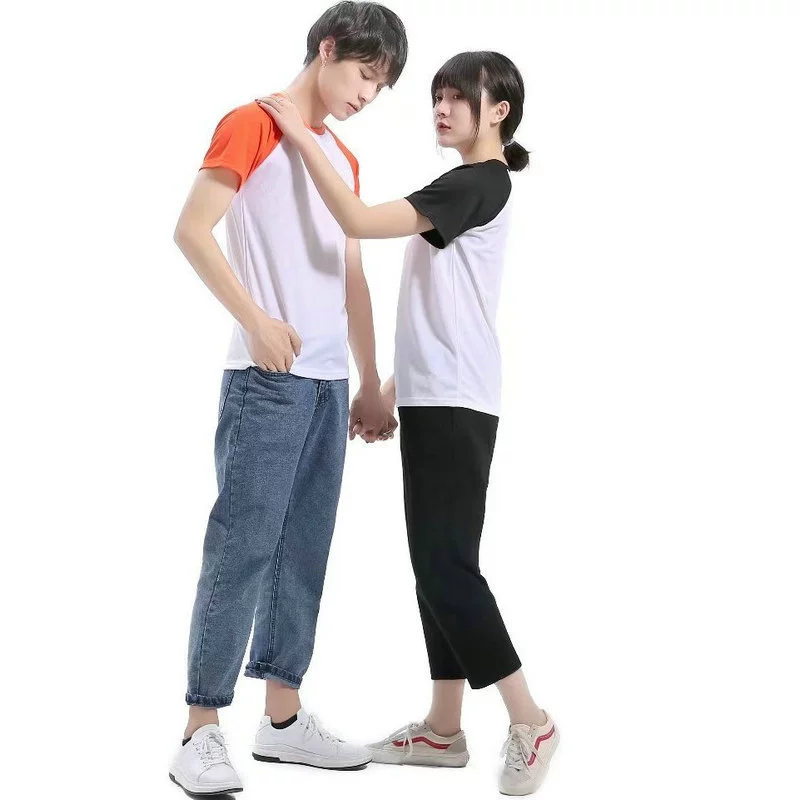 Новая быстросохнущая футболка с круглым вырезом и короткими рукавами реглан, форма для учащихся, индивидуальная культурная рубашка DIY, тхэквондо, индивидуальный логотип