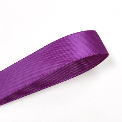 Yao Ming cinta DIY accesorios para el cabello cinta de la boda de una sola cara satén 75mm cinta de hornear cinta púrpura 420-477