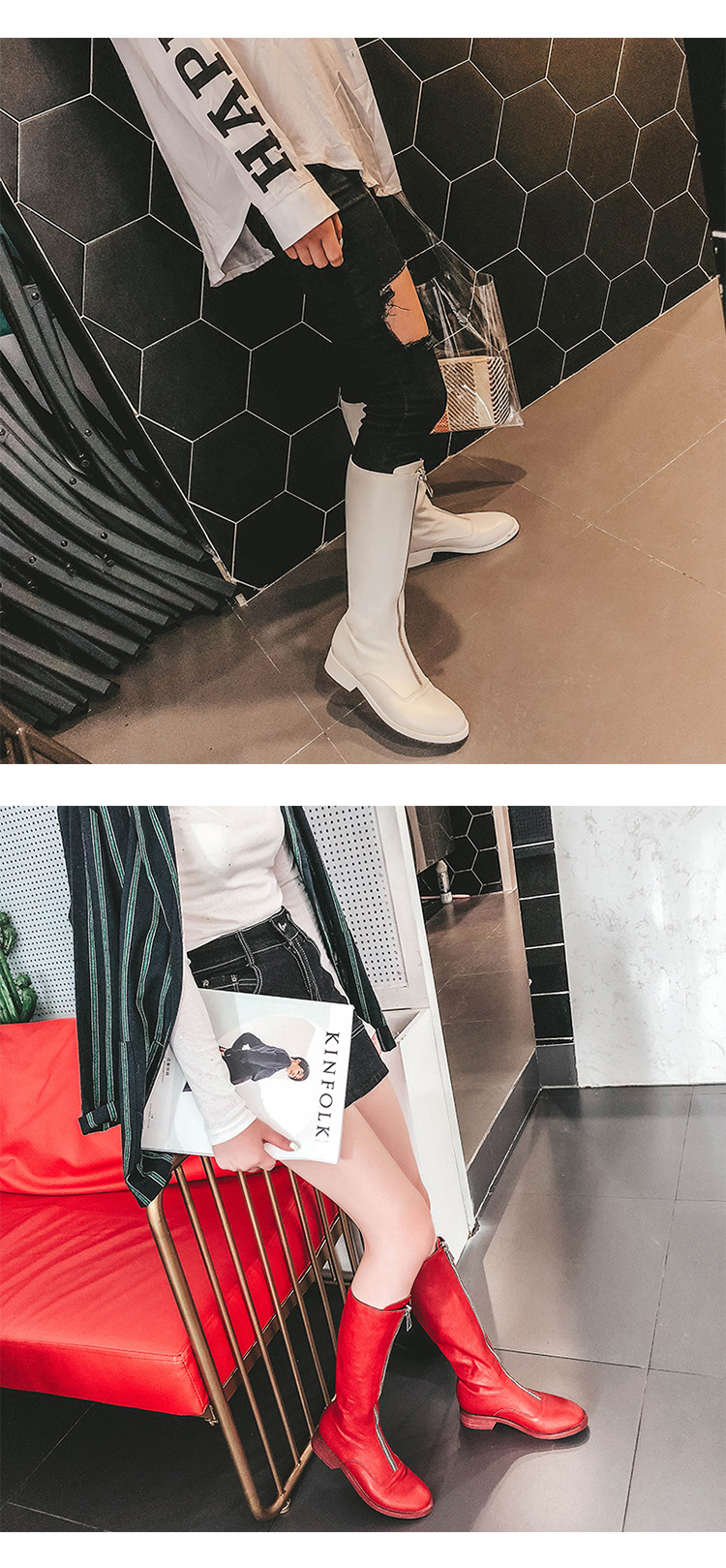 Bottes femme en En cuir - Ref 3355277 Image 24