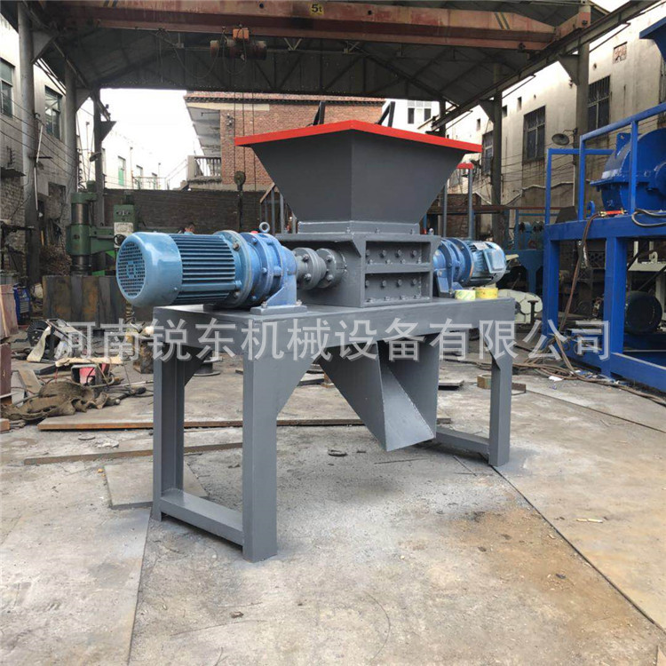 800型多功能双轴撕碎机 小型废铁撕碎机 轮胎木材撕碎机现货直销