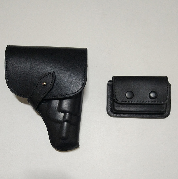 64/77牛皮半包式手枪套腰部安全隐形耐用保护包防抢弹夹套快拔PPK|ru