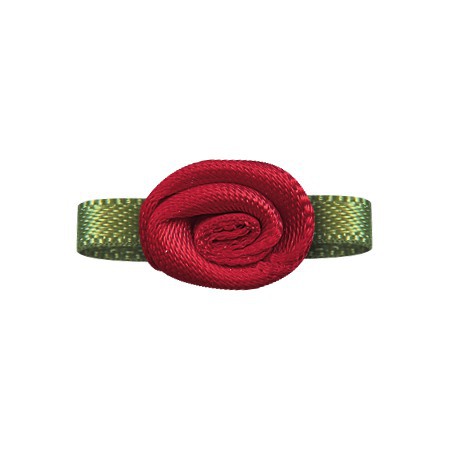 Accesorios de flores de Yao Ming DIY accesorios para el cabello hechos a mano hoja de una palabra 4 puntos revés flor ropa interior Decoración Accesorios cinta pequeña flor