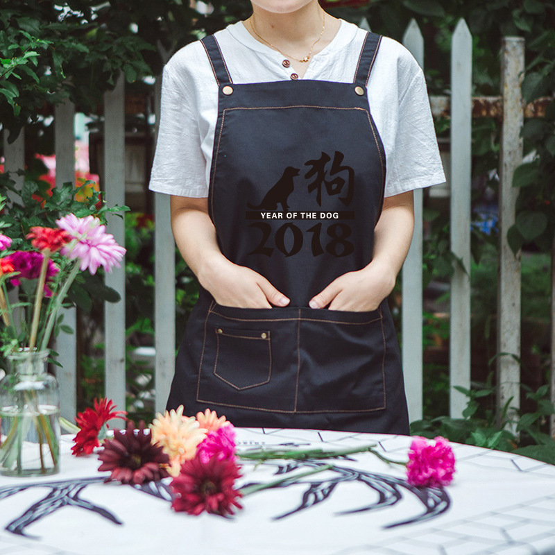 Tienda de mascotas creativo personalizado sin mangas delantal cocina limpieza del hogar moda coreana simple Ropa Trabajo