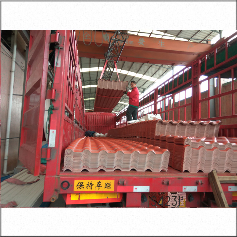 广东树脂瓦厂家销售asa合成树脂瓦防腐阻燃屋面塑料瓦强度高