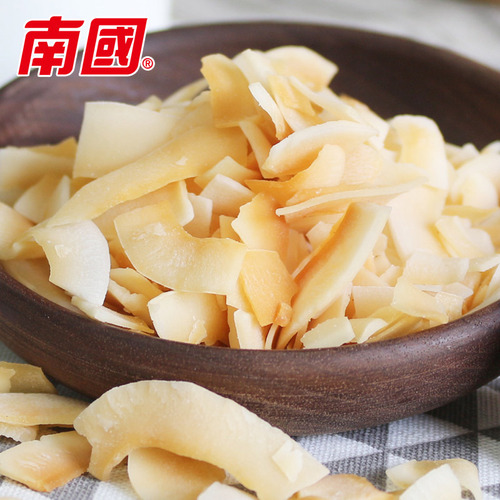 Hainan specialty southern food coconut flakes 60g crispy coconut flakes coconut meat crispy dried fruit snacks