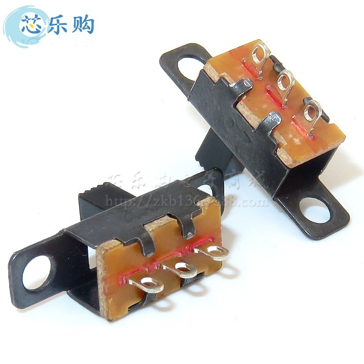 拨动开关SS12F15G6 1P2T拨动开关 横柄式 2档3脚 模型开关