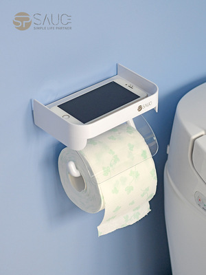 SP Sauce sucker roller waterproof hygiene Tissue holder Use convenient Shower Room No trace Mobile phone holder