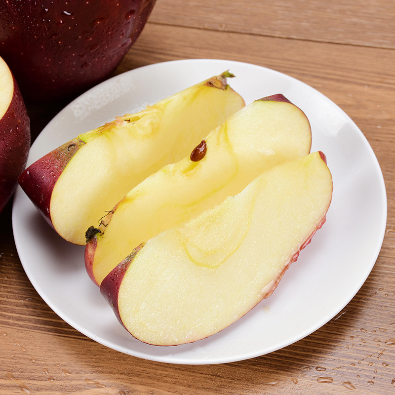 甘肃天水花牛苹果80-85#蛇果18枚装脆甜多汁宝宝辅食刮泥产地货源|ms