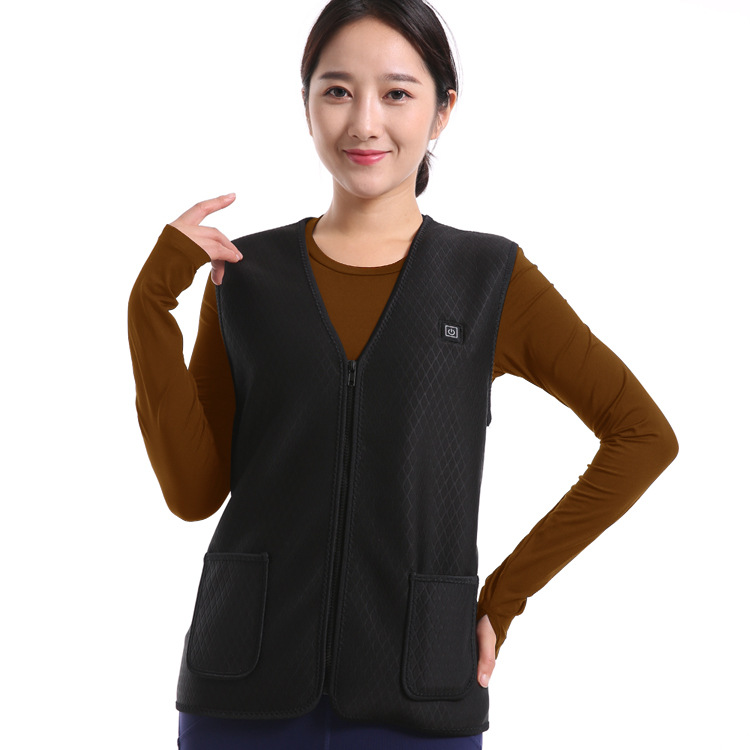 冬季智能磁疗马甲发热马甲电加热马甲保暖电热马甲男款发热钓鱼服