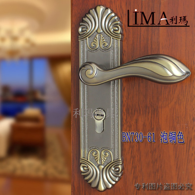 European style Retro Handle lock new pattern Interior door Boutique Home Door lock bedroom Solid wood doors